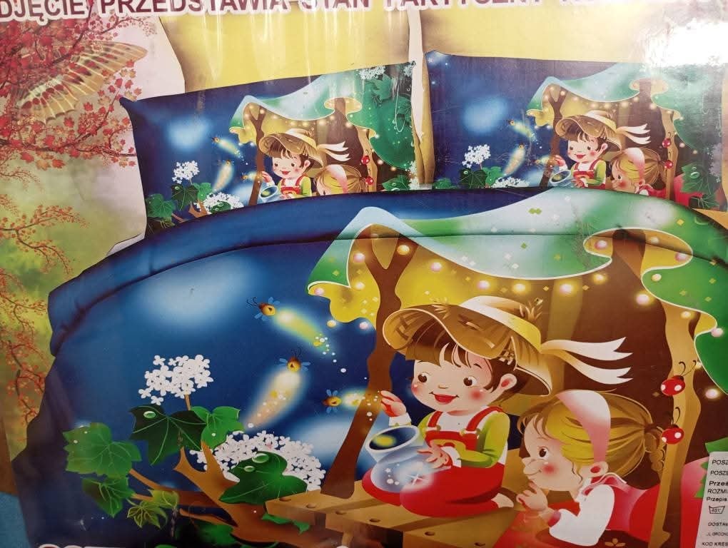 Vaikiškas patalynės komplektas 4-rių dalių 160x200