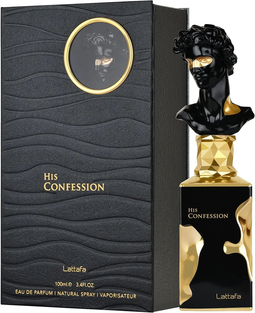 Lattafa His Confession Eau De Parfum Spray for Men