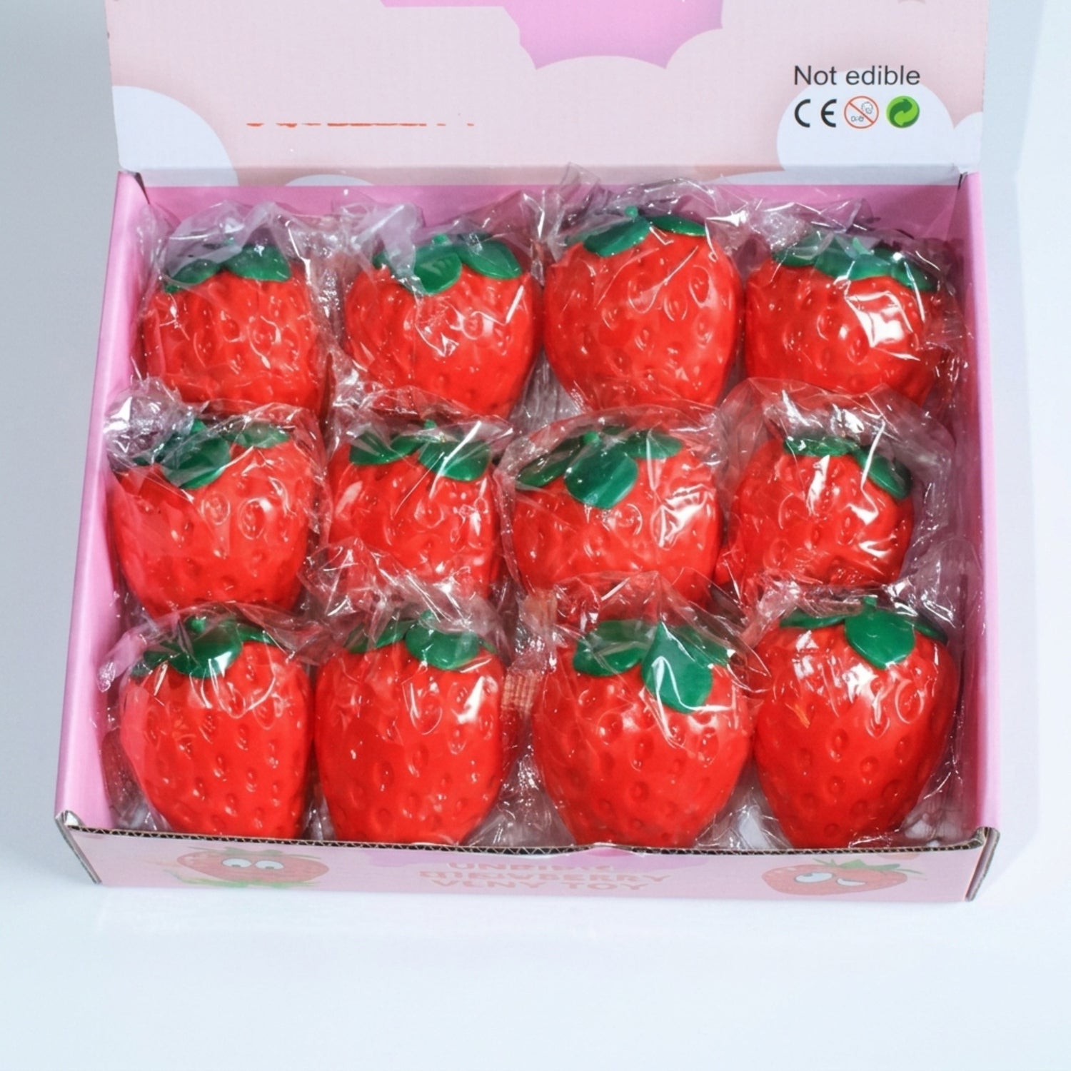 Squishy Braškė – Antistresinis Žaislas