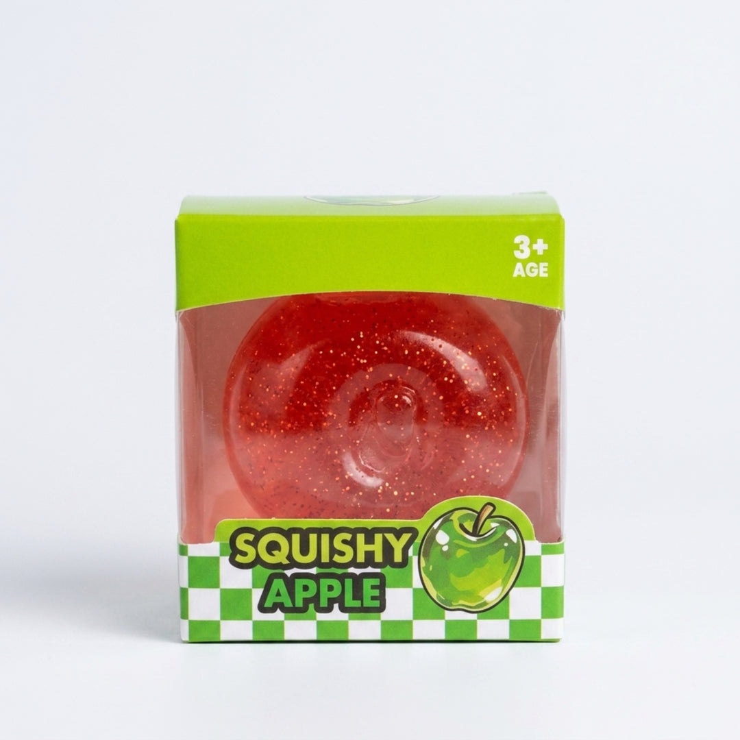 Squishy Obuolys su Blizgučiais – Antistresinis Žaislas
