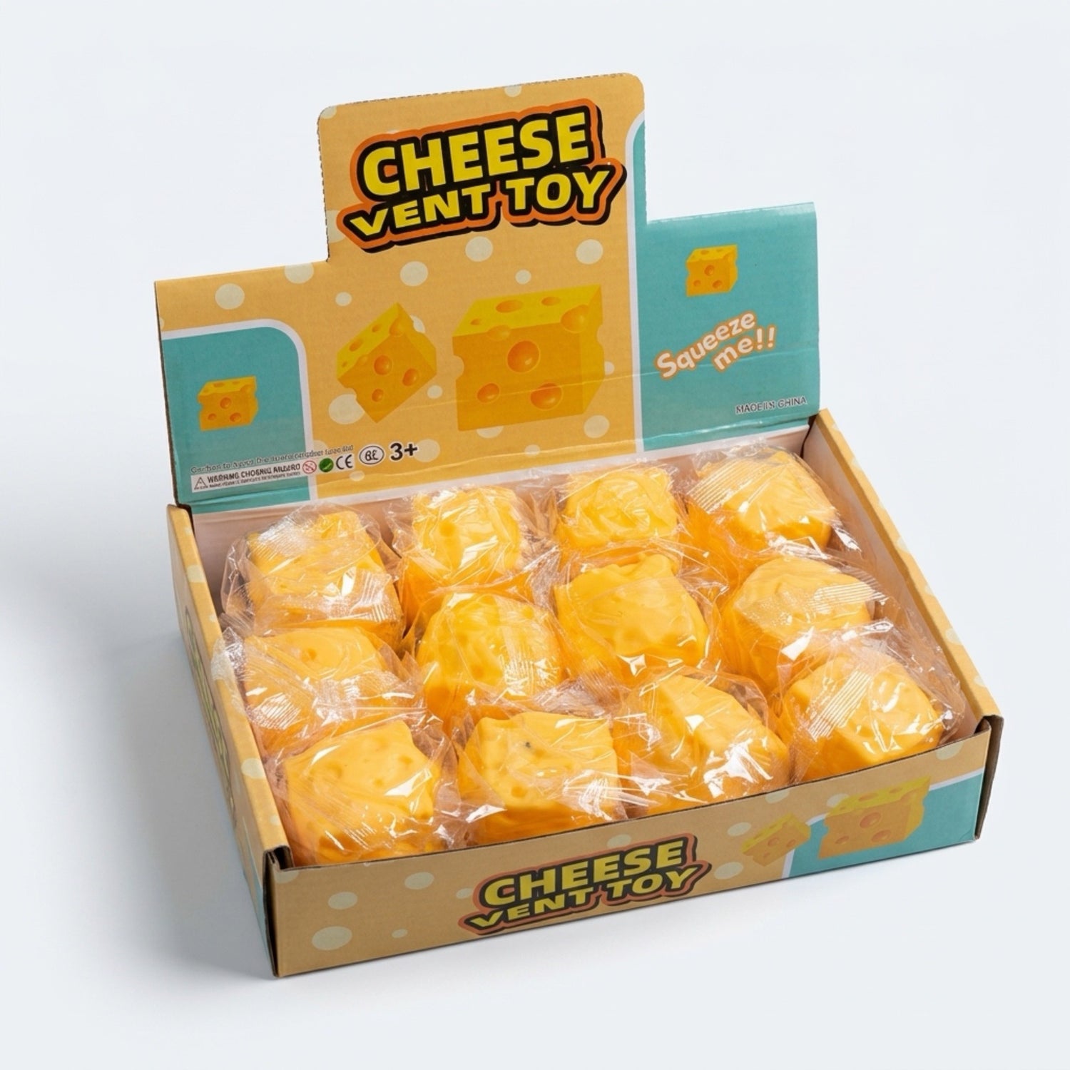 Cheese Vent Toy – Sūrio Squishy Antistresas