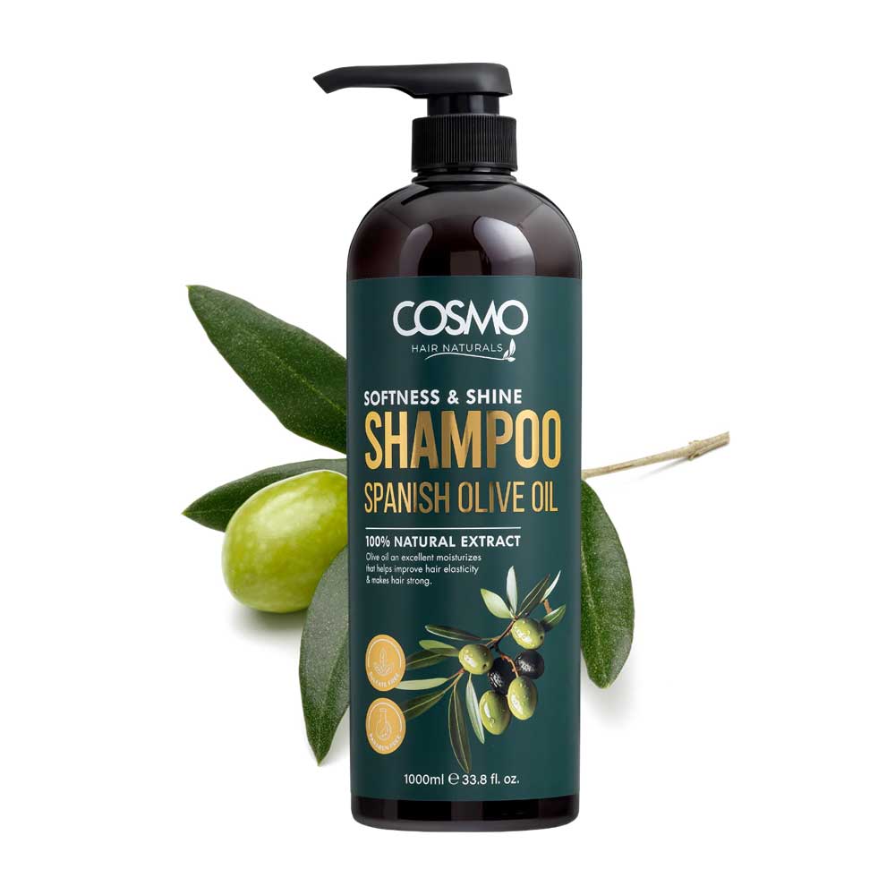 SOFTNESS & SHINE SPANISH OLIVE OIL SHAMPOO 100% NATURAL EXTRACT 1000ML